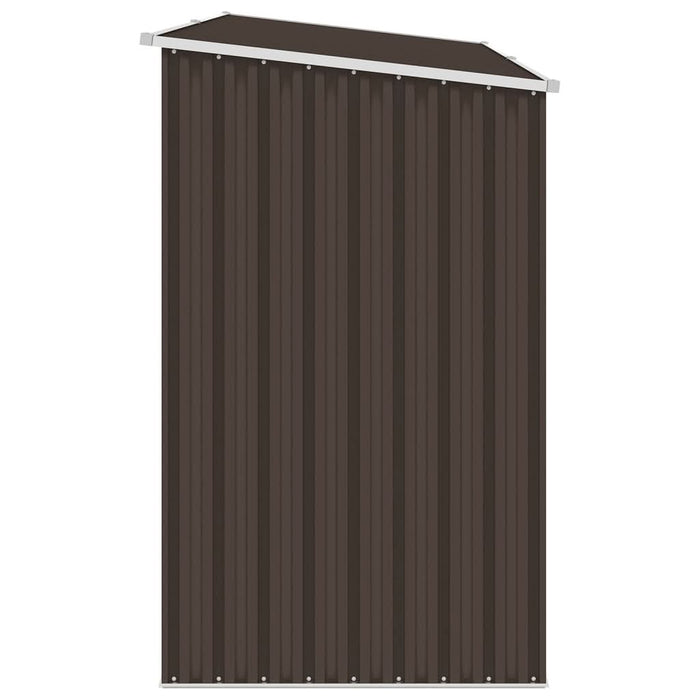 Șopron de grădină lemne de foc maro 245x98x159 cm oțel zincat - WALTI WALTI