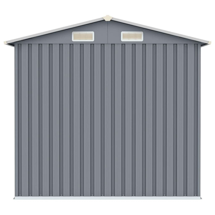 Șopron de grădină, gri, 205 x 129 x 183, oțel galvanizat - WALTI WALTI