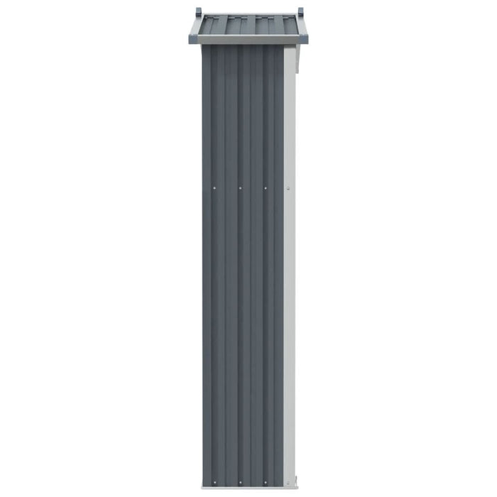 Șopron de grădină, gri, 116x45x175 cm, oțel galvanizat - WALTI WALTI