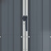 Șopron de grădină, gri, 116x45x175 cm, oțel galvanizat - WALTI WALTI