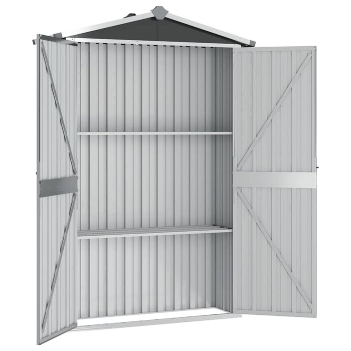 Șopron de grădină, antracit, 116x45x175 cm, oțel galvanizat - WALTI WALTI