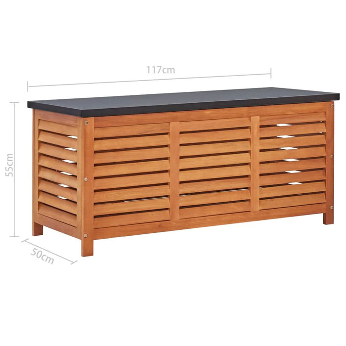 Ladă depozitare grădină, 117x50x55 cm, lemn masiv de eucalipt - WALTI WALTI