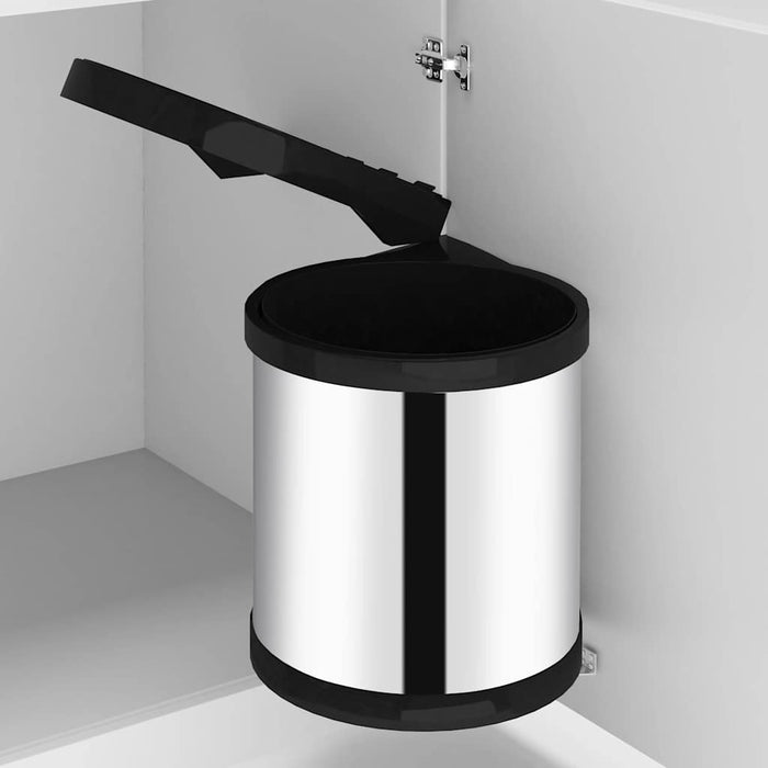 Coș de gunoi încorporat de bucătărie, 8 L, oțel inoxidabil - WALTI WALTI