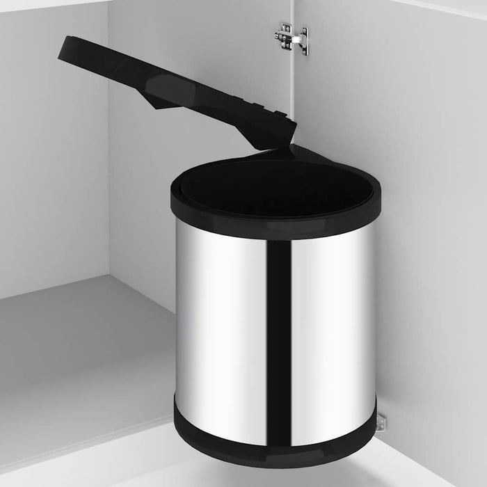 Coș de gunoi încorporat de bucătărie, 12 L, oțel inoxidabil - WALTI WALTI