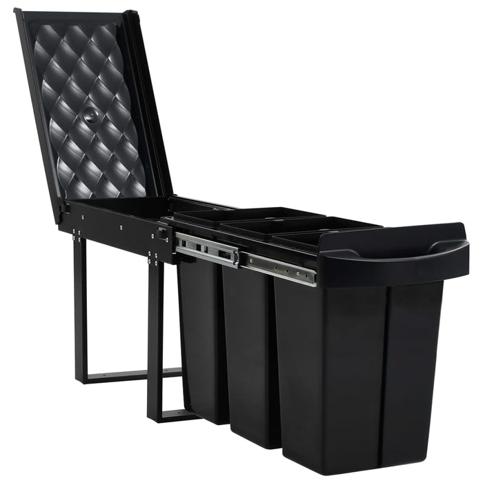 Coș gunoi retractabil pentru dulap bucătărie, silențios, 36 L - WALTI WALTI