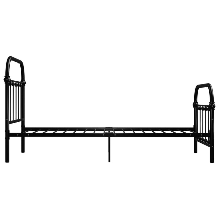 Cadru de pat, negru, 90 x 200 cm, metal WALTI