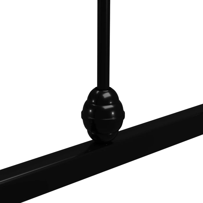 Cadru de pat, negru, 90 x 200 cm, metal WALTI
