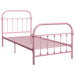Cadru de pat, roz, 100 x 200 cm, metal - WALTI WALTI