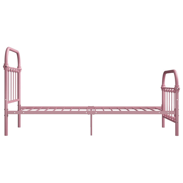 Cadru de pat, roz, 100 x 200 cm, metal - WALTI WALTI