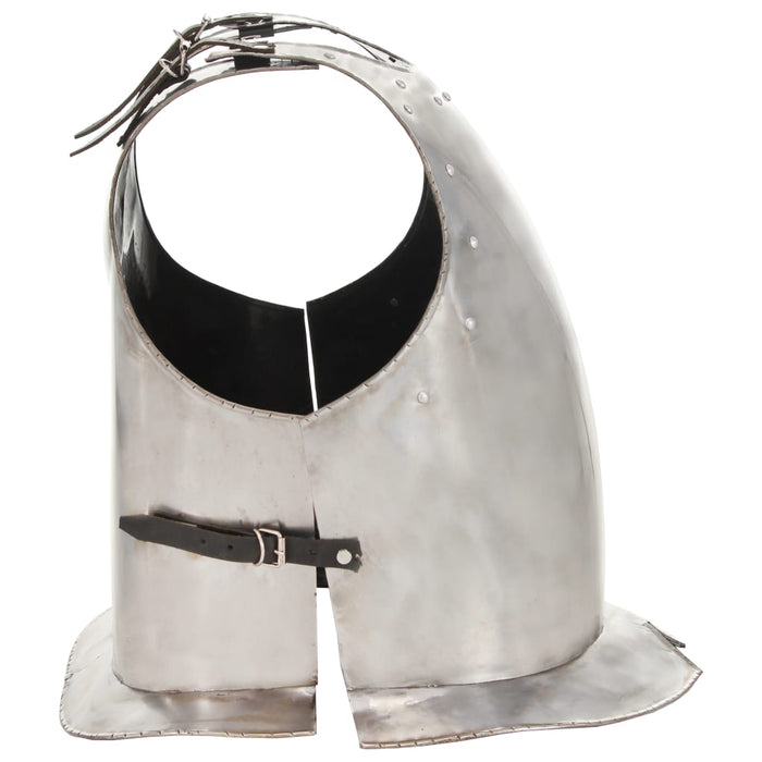 Replică armură cavaler medieval jocuri cu roluri argintiu oțel WALTI
