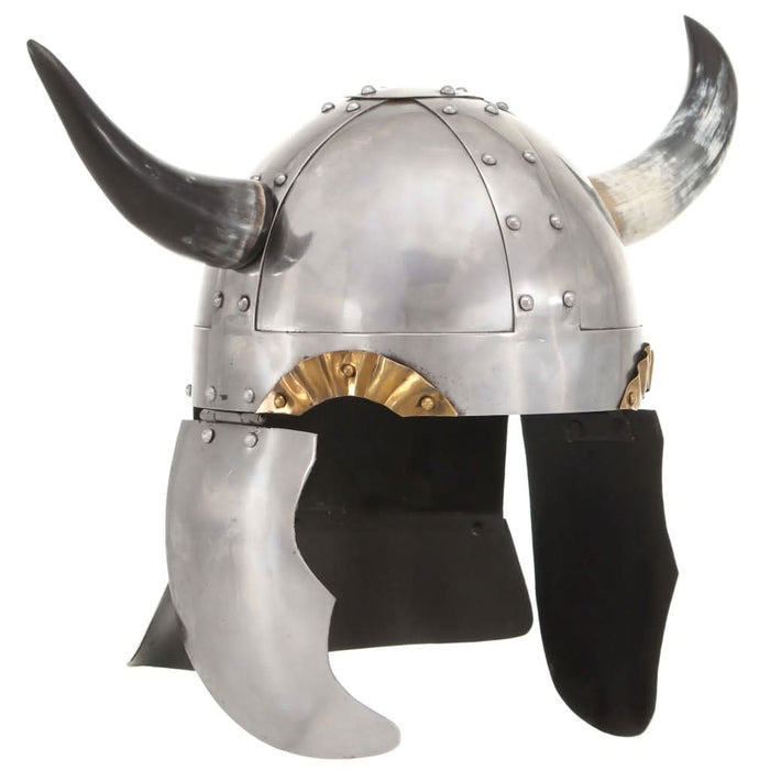 Coif de viking fantezie, jocuri de rol, argintiu, oțel - WALTI WALTI