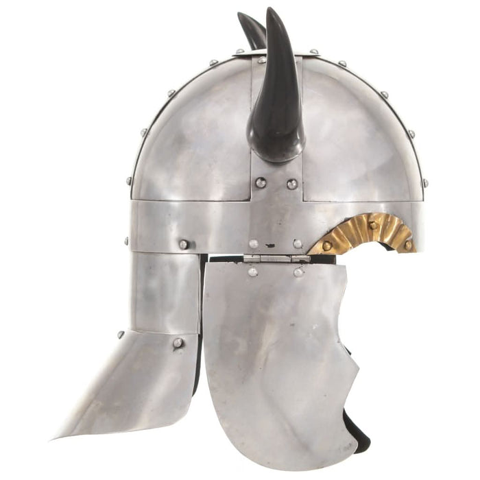 Coif de viking fantezie, jocuri de rol, argintiu, oțel - WALTI WALTI