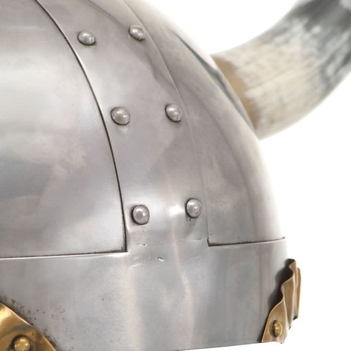 Coif de viking fantezie, jocuri de rol, argintiu, oțel - WALTI WALTI