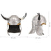 Coif de viking fantezie, jocuri de rol, argintiu, oțel - WALTI WALTI