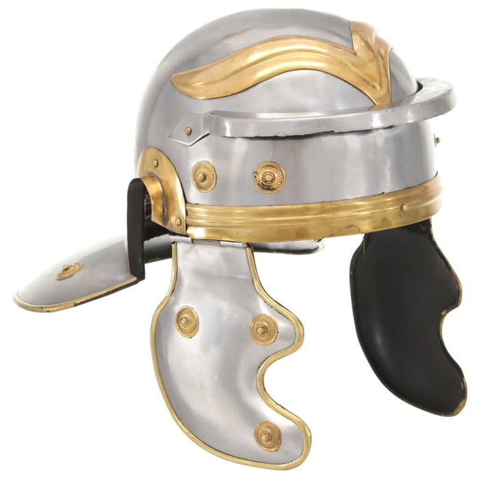 Coif soldat roman aspect antic, jocuri roluri, argintiu, oțel - WALTI WALTI