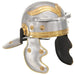 Coif soldat roman aspect antic, jocuri roluri, argintiu, oțel - WALTI WALTI