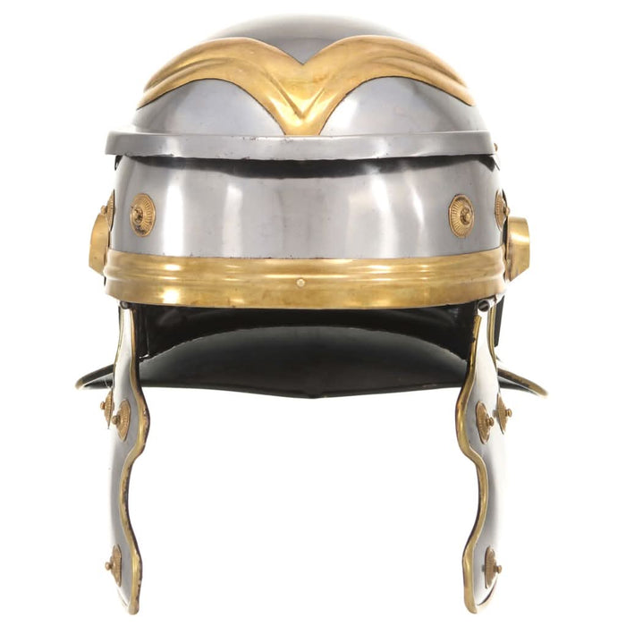 Coif soldat roman aspect antic, jocuri roluri, argintiu, oțel - WALTI WALTI