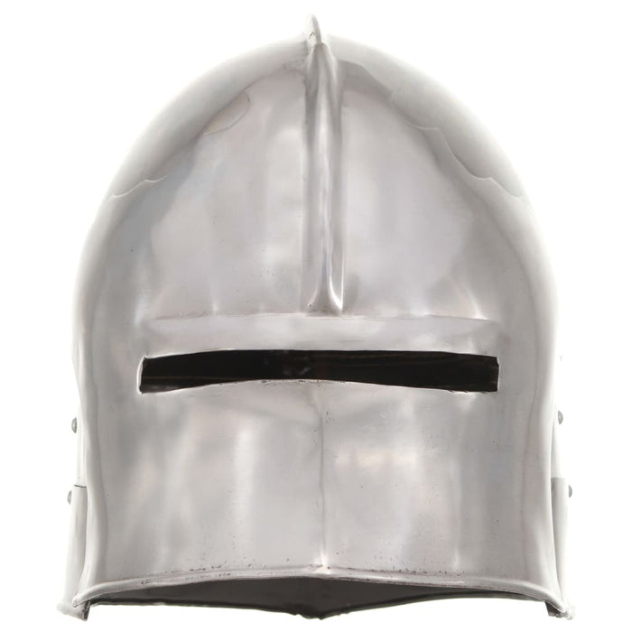 Coif cavaler medieval antic, jocuri pe roluri, argintiu, oțel - WALTI WALTI