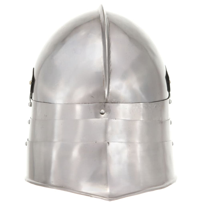 Coif cavaler medieval antic, jocuri pe roluri, argintiu, oțel - WALTI WALTI