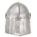 Coif cavaler medieval antic, jocuri pe roluri, argintiu, oțel - WALTI WALTI
