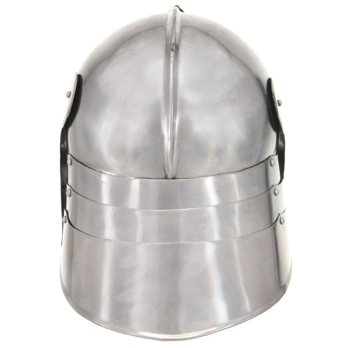 Coif cavaler medieval antichizat jocuri pe roluri argintiu oțel - WALTI WALTI