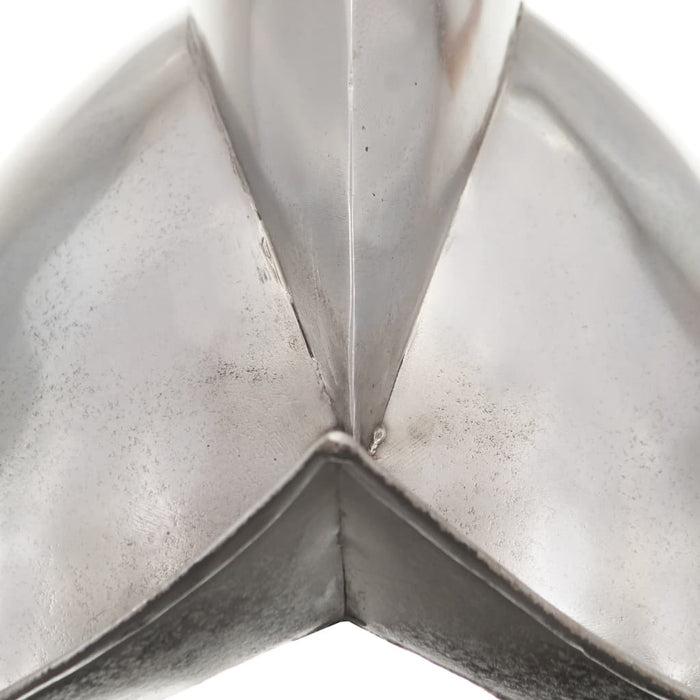 Coif cavaler medieval antic, jocuri pe roluri, argintiu, oțel - WALTI WALTI