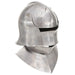 Coif cavaler medieval antic, jocuri de rol, argintiu, oțel - WALTI WALTI