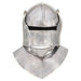 Coif cavaler medieval antic, jocuri de rol, argintiu, oțel - WALTI WALTI