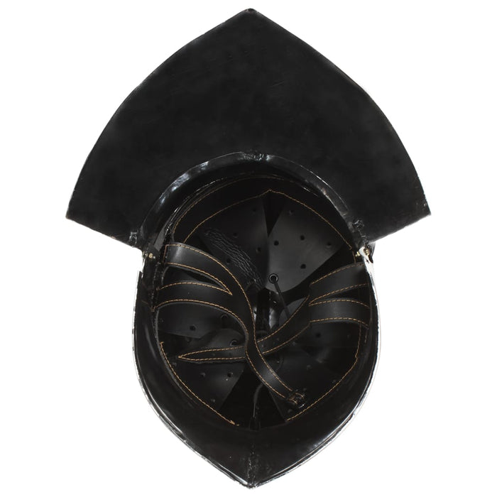 Coif cavaler medieval antic, jocuri de rol, argintiu, oțel - WALTI WALTI