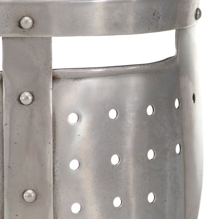 Coif cavaler medieval antic, jocuri pe roluri, argintiu, oțel - WALTI WALTI