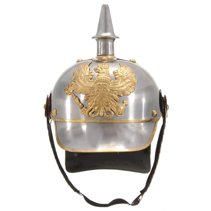 Coif german prusac replică antichizată joc roluri argintiu oțel - WALTI WALTI
