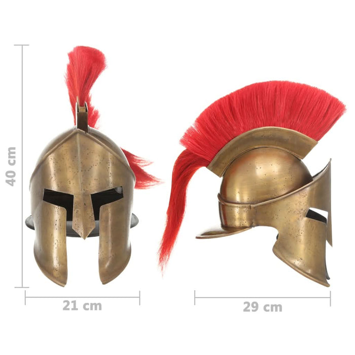 Coif războinic grec aspect antic, jocuri pe roluri, alamă, oțel - WALTI WALTI