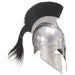 Coif războinic grec, aspect antic, joc de rol, argintiu, oțel - WALTI WALTI