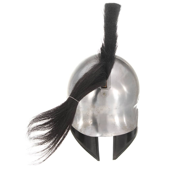 Coif războinic grec, aspect antic, joc de rol, argintiu, oțel - WALTI WALTI