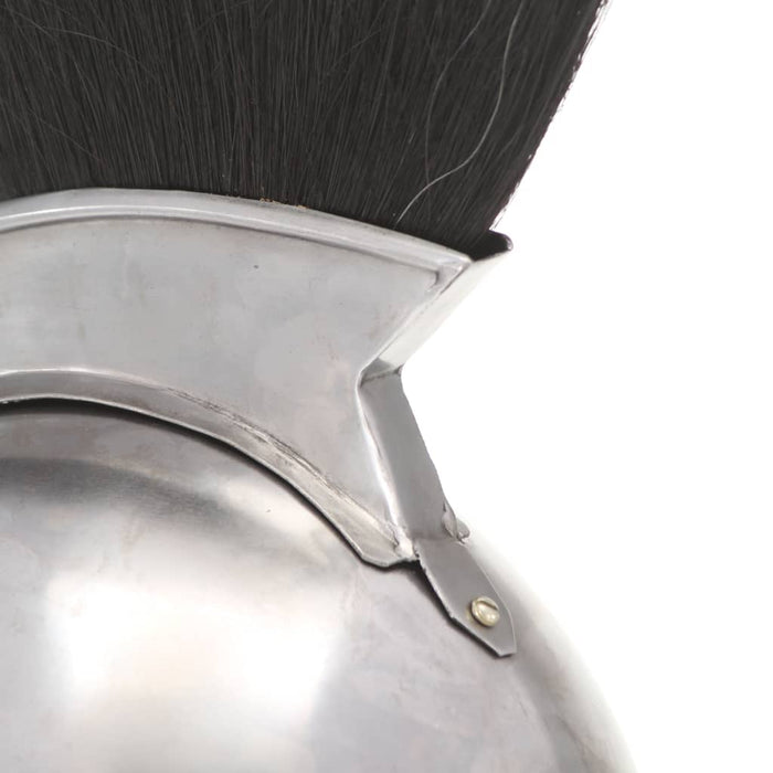 Coif războinic grec, aspect antic, joc de rol, argintiu, oțel - WALTI WALTI