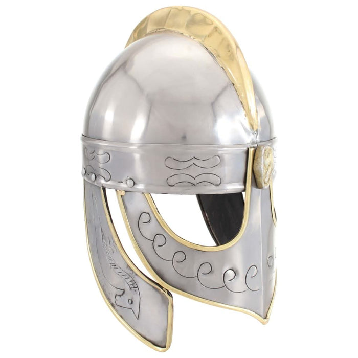 Coif cavaler antichizat Beowulf jocuri pe roluri argintiu oțel - WALTI WALTI