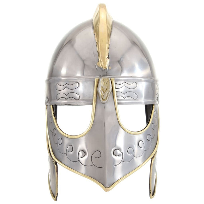 Coif cavaler antichizat Beowulf jocuri pe roluri argintiu oțel - WALTI WALTI