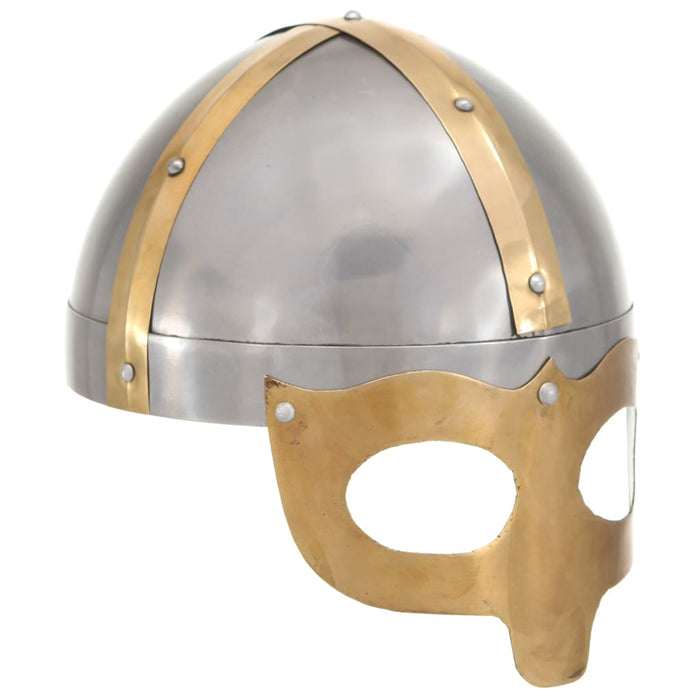 Coif de viking, aspect antic, jocuri pe roluri, argintiu, oțel WALTI