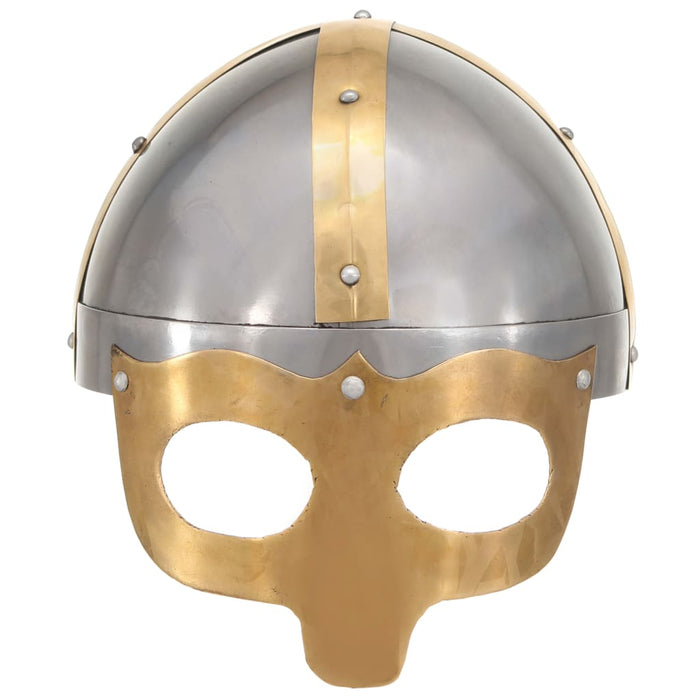Coif de viking, aspect antic, jocuri pe roluri, argintiu, oțel WALTI