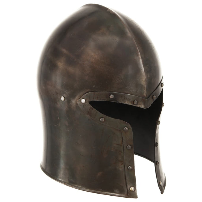 Coif cavaler medieval antic, jocuri pe roluri, argintiu, oțel - WALTI WALTI
