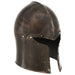 Coif cavaler medieval antic, jocuri pe roluri, argintiu, oțel - WALTI WALTI