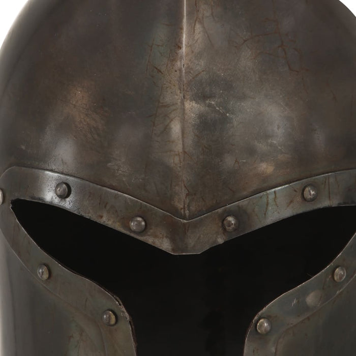 Coif cavaler medieval antic, jocuri pe roluri, argintiu, oțel - WALTI WALTI