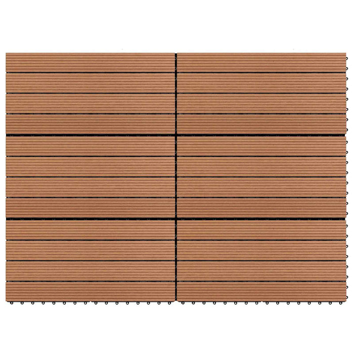 Plăci pentru Deck 6 pcs Maro 60 x 30 cm Lemn compozit - WALTI WALTI