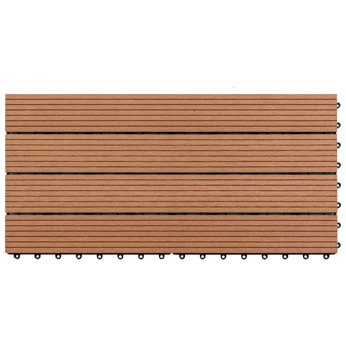 Plăci pentru Deck 6 pcs Maro 60 x 30 cm Lemn compozit - WALTI WALTI