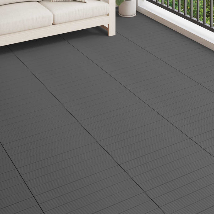 Plăci pentru Deck 6 pcs Gri 60 x 30 cm Lemn compozit - WALTI WALTI
