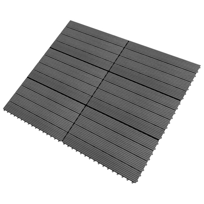 Plăci pentru Deck 6 pcs Gri 60 x 30 cm Lemn compozit - WALTI WALTI