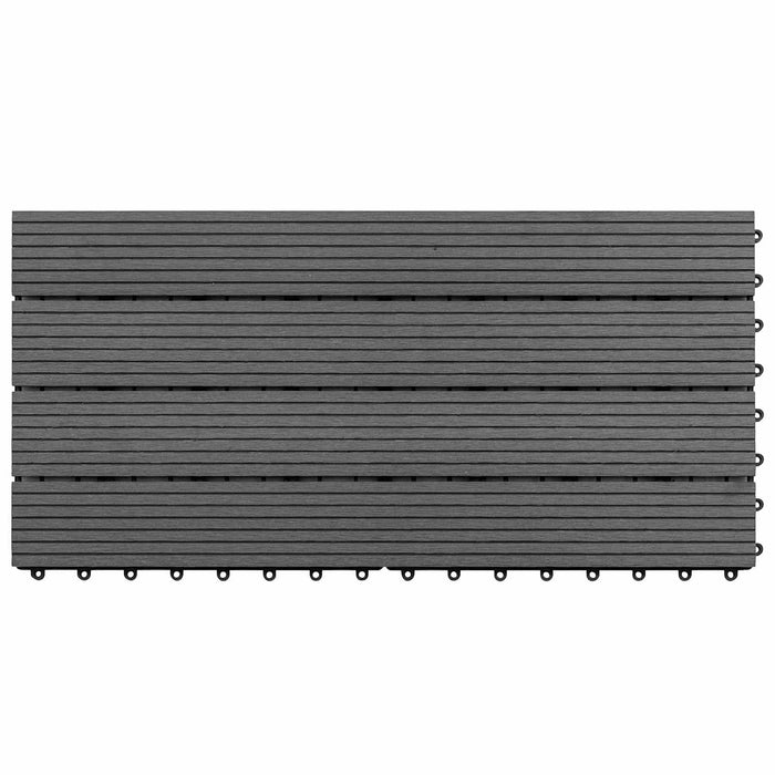 Plăci pentru Deck 6 pcs Gri 60 x 30 cm Lemn compozit - WALTI WALTI