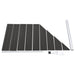Panou de gard, gri, 95x(105-180) cm, WPC - WALTI WALTI