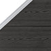 Panou de gard, gri, 95x(105-180) cm, WPC - WALTI WALTI