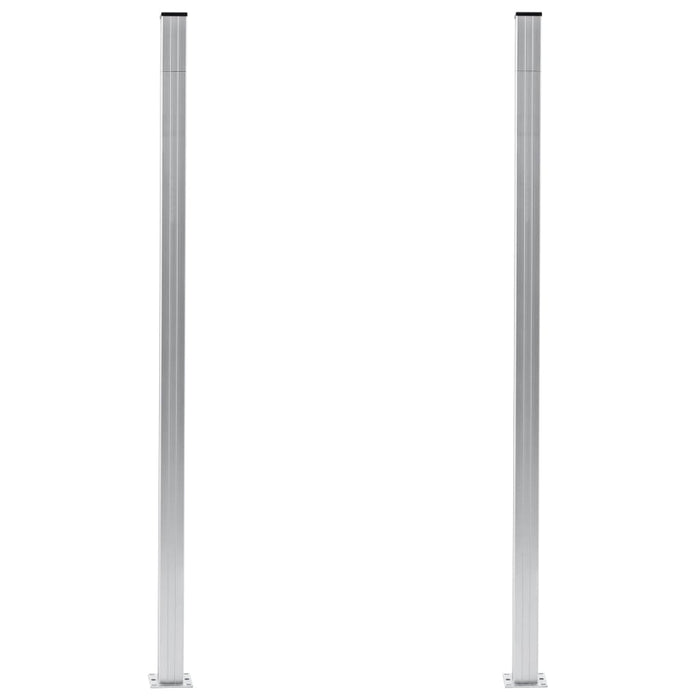 Stâlpi de gard, 2 buc., 185 cm, aluminiu - WALTI WALTI